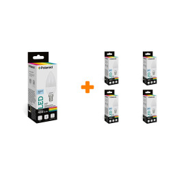 ����� ������������ �������� Polaroid 220V C37 6W 6500K E14 490lm, 5��