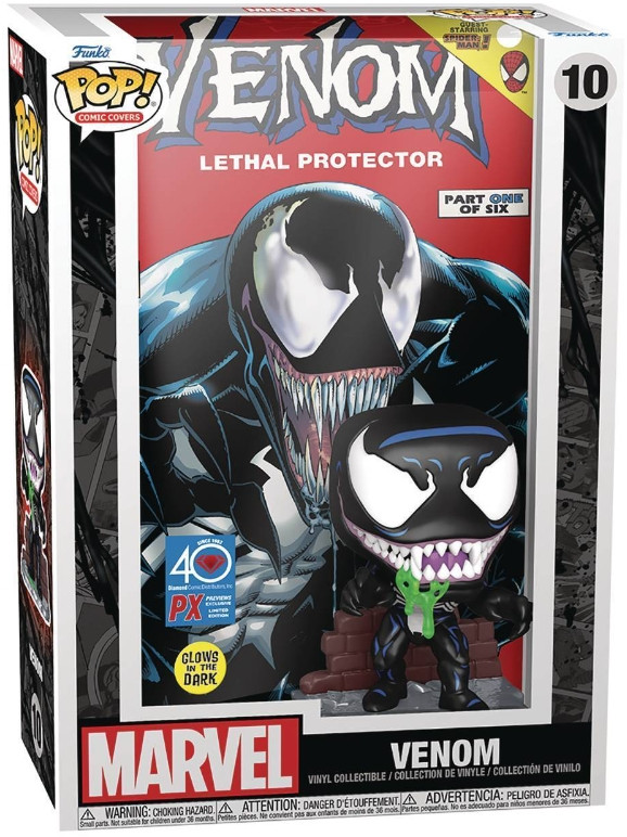  Funko POP Comic Covers: Marvel  Venom [Glows In The Dark] Exclusive (9,5 )
