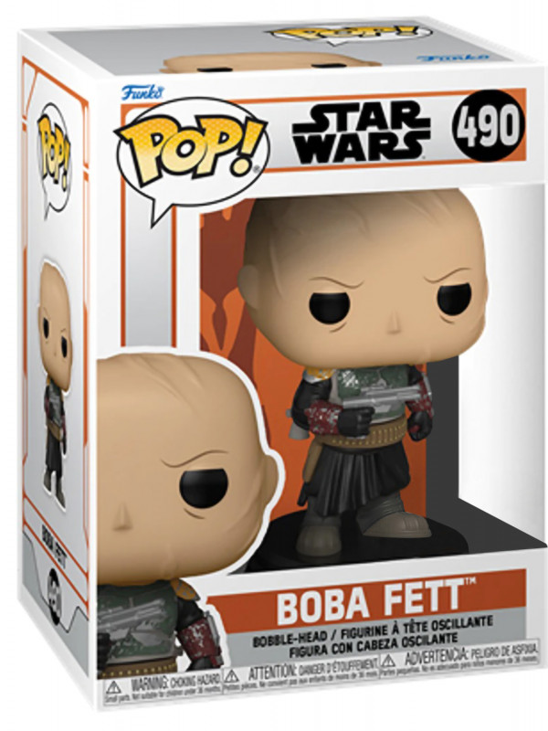 Фигурка Funko POP: Star Wars Mandalorian – Boba Fett Unmasked Bobble-Head Exclusive (9,5 см)