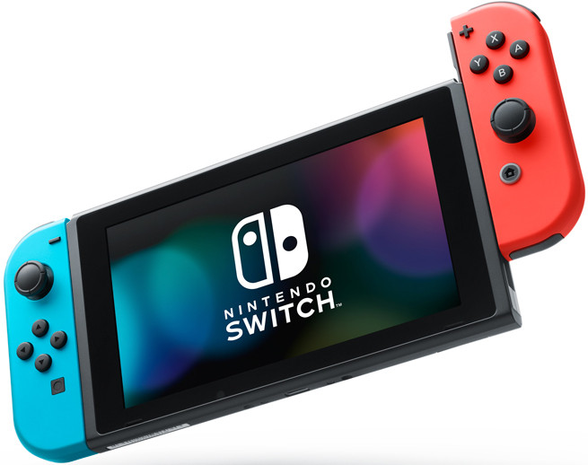 Игровая консоль Nintendo Switch (неоновый красный / неоновый синий)