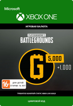 PlayerUnknowns Battlegrounds. 6000 G-Coin [Xbox One,  ]