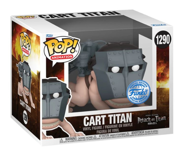 Фигурка Funko POP Animation: Attack On Titan – Cart Titan Deluxe (9,5 см)