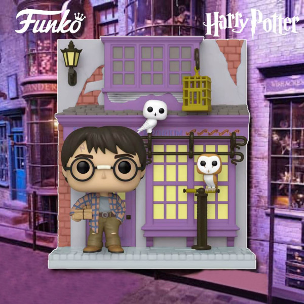 Фигурка Funko POP Deluxe: Harry Potter – Diagon Alley Harry Potter With Eeylops Owl Emporium Exclusive (9,5 см)