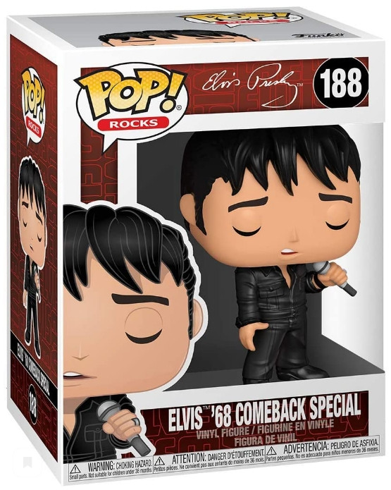 Фигурка Funko POP Rocks: Elvis Presley – Elvis 68 Comeback Special (9,5 см)