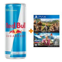   Far Cry 4 + Far Cry 5 [PS4,  ] +   Red Bull   250
