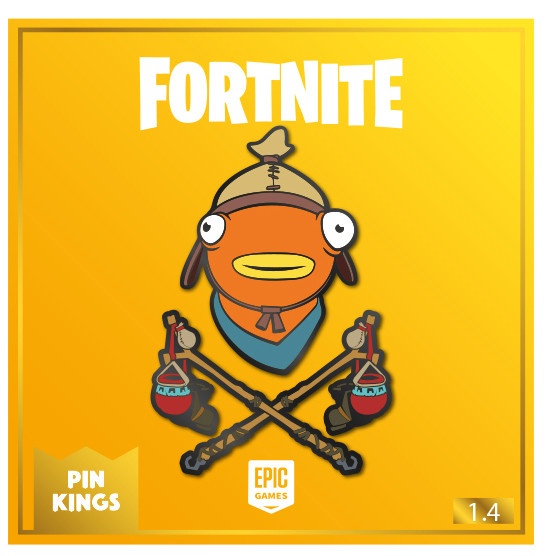   Fortnite 1.4 Fishsticks Pin Kings 2-Pack