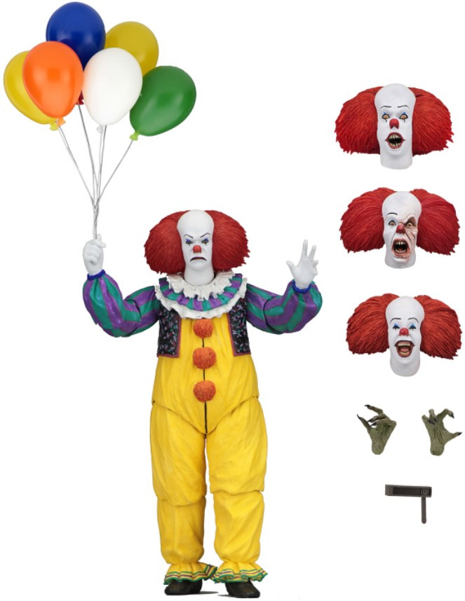  Ultimate: IT  Pennywise 1990 Scale Action Figure (18 )