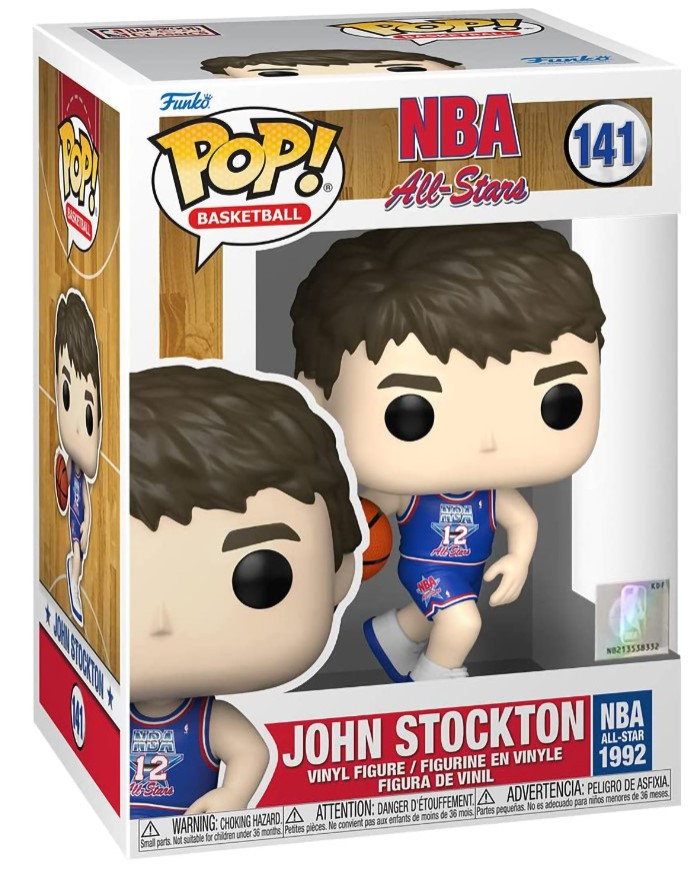 ������� Funko POP Basketball NBA All Stars: John Stockton [Blue All-Star Uni 1992] (9,5 ��)