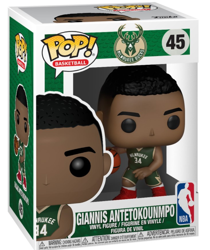 Фигурка Funko POP! NBA: Milwaukee Bucks – Giannis Antetokounmpo (9,5 см)
