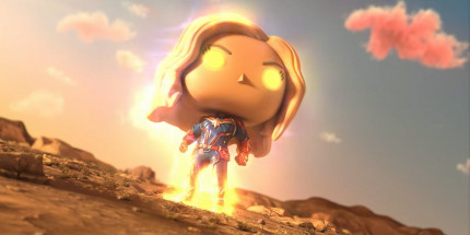  Funko POP: Captain Marvel  Vers Bobble-Head (9,5 )