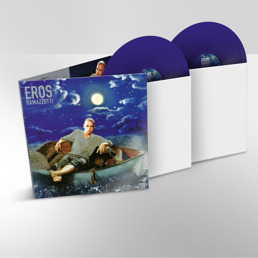 RAMAZZOTTI EROS  Estilolibre  Coloured Blue Vinyl  2LP +   LP Brush It 