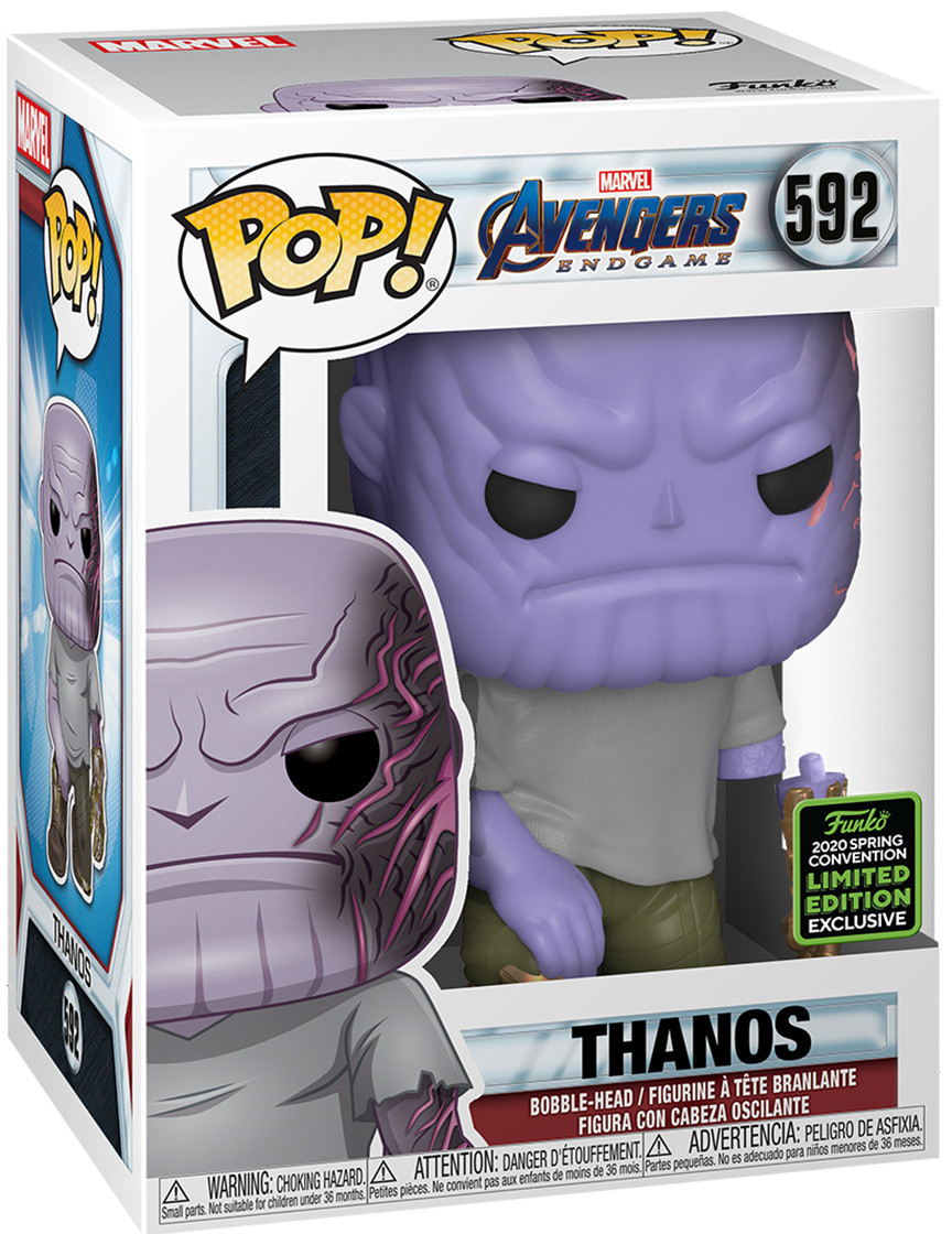  Funko POP Marvel: Avengers Endgame  Thanos Without Hand Bobble-Head Exclusive (9,5 )