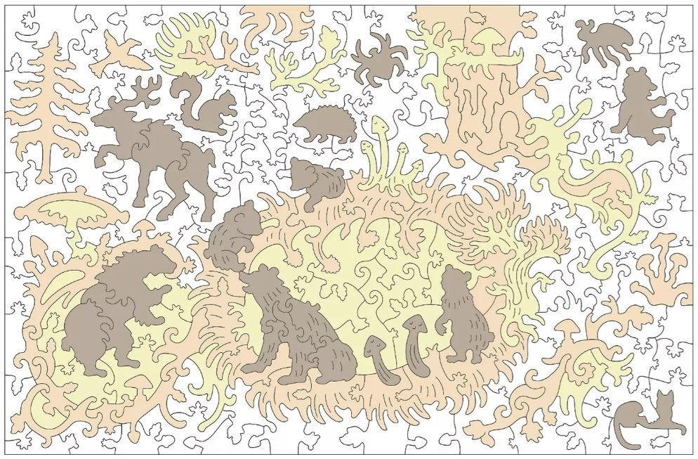  Wooden Puzzles:    