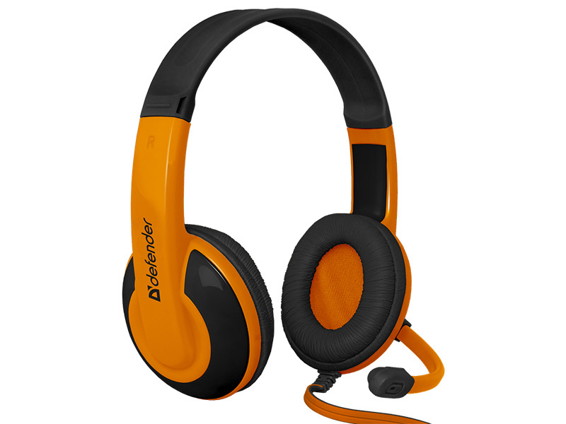 Гарнитура Defender Warhead G-120 игровая проводная для PC (черно-оранжевый)