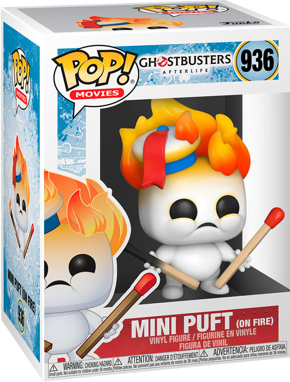  Funko POP Movies: Ghostbusters Afterlife  Mini Puft On Fire (9,5 )