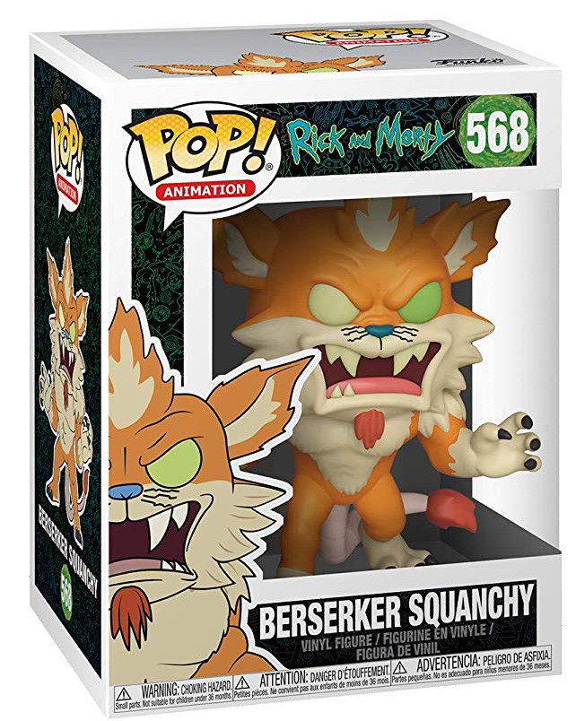  Funko POP Animation: Rick And Morty  Berserker Squanchy (9,5 )