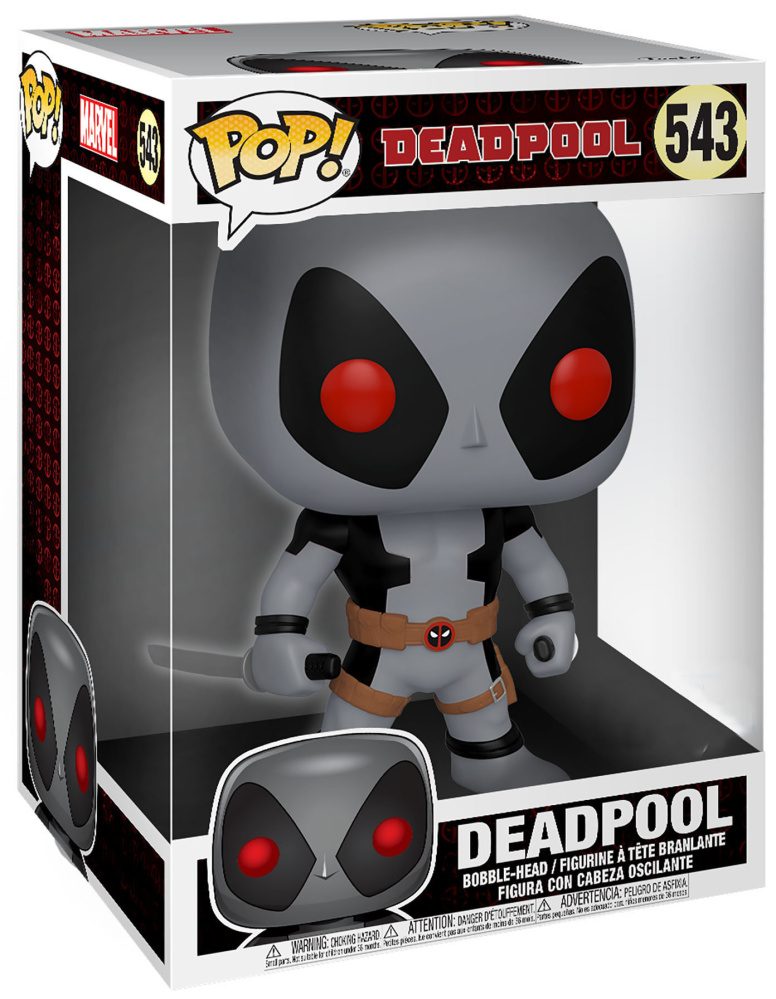  Funko POP: Deadpool  Deadpool With Two Swords (Grey) Bobble-Head (25,4 )