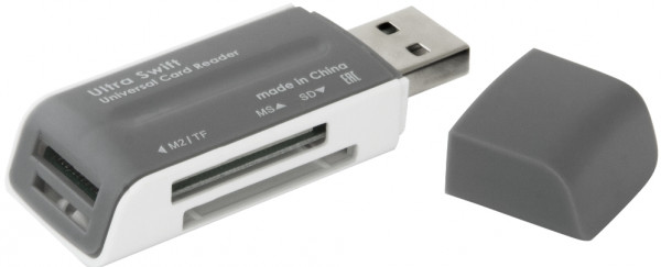 Картридер Defender #1 Ultra Swift USB 2.0, 4 слота (83260)