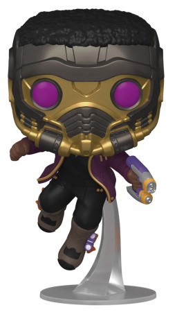 ������� Funko POP: Marvel What If...? � T`Challa Star-Lord Bobble-Head (9,5 ��)
