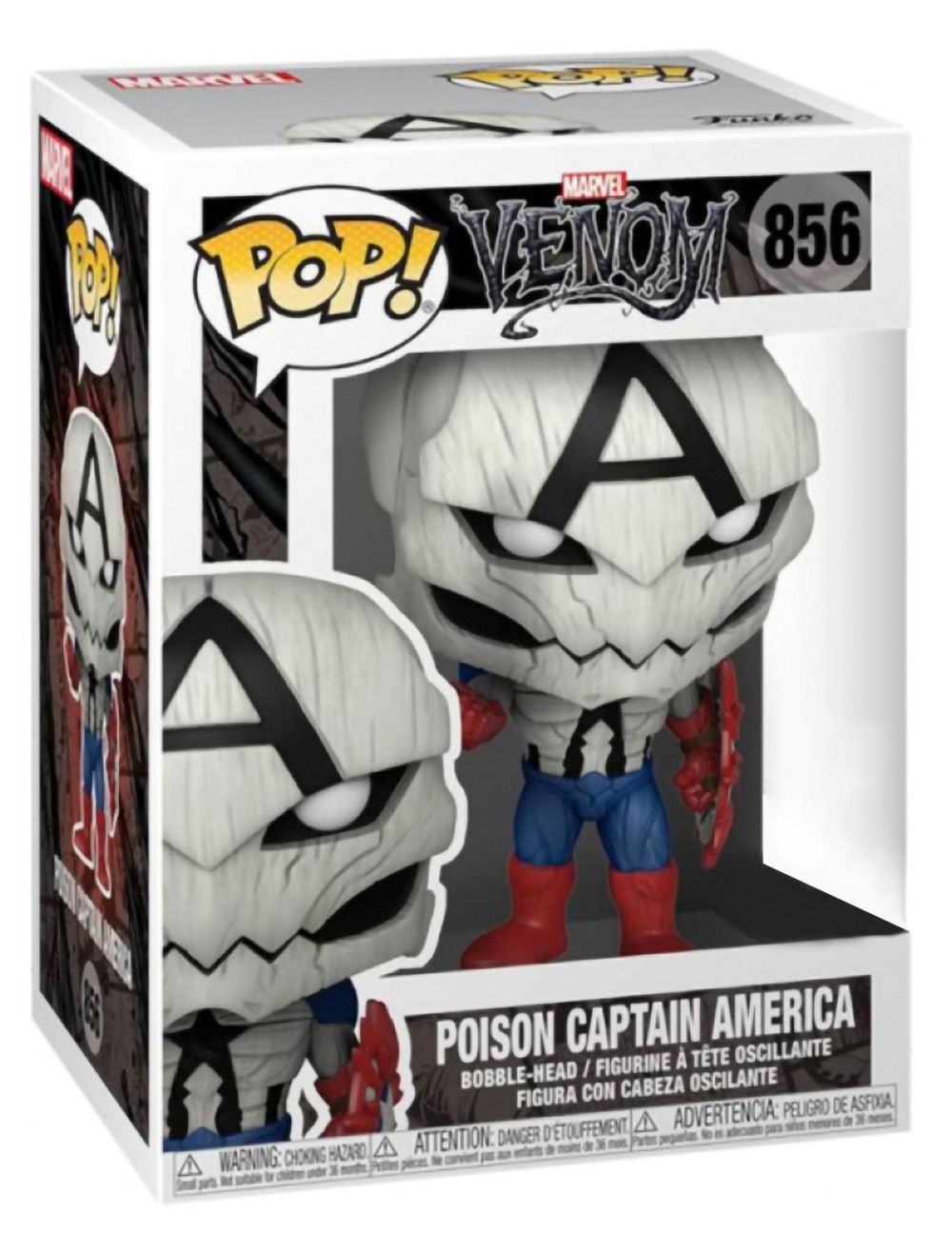  Funko POP Marvel: Venom  Poison Captain America Exclusive Bobble-Head (9,5 )