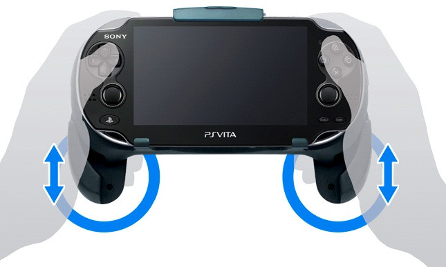 Съемные рукоятки Hori Grip Attachment для PS Vita