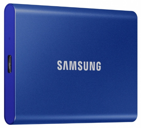 Твердотельный накопитель Samsung SSD T7 Touch 500GB USB Type-C (синий)