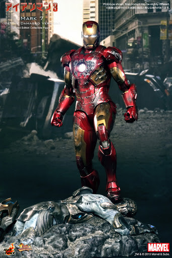Фигурка Iron Man 3 Iron Man Mark 7 Battle Damaged Version (36 см)