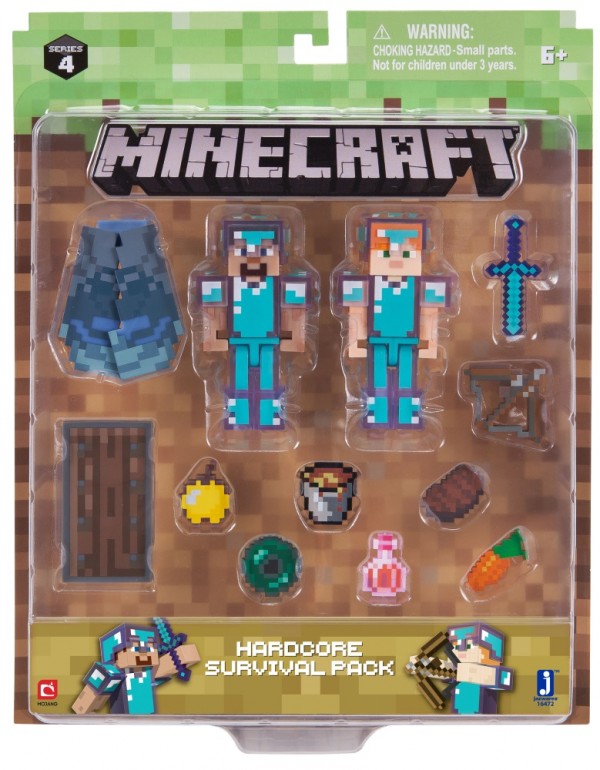 Набор фигурок Minecraft: Hardcore Survival Pack