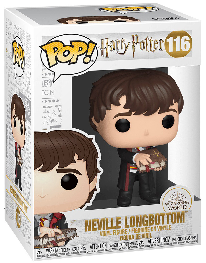  Funko POP: Harry Potter  Neville Longbottom With Monster Book (9,5 )