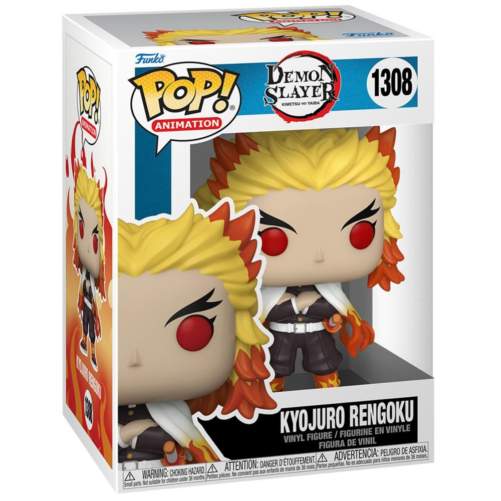 Фигурка Funko POP Animation: Demon Slayer: Kimetsu no Yaiba – Kyojuro Rengoku (9,5 см)