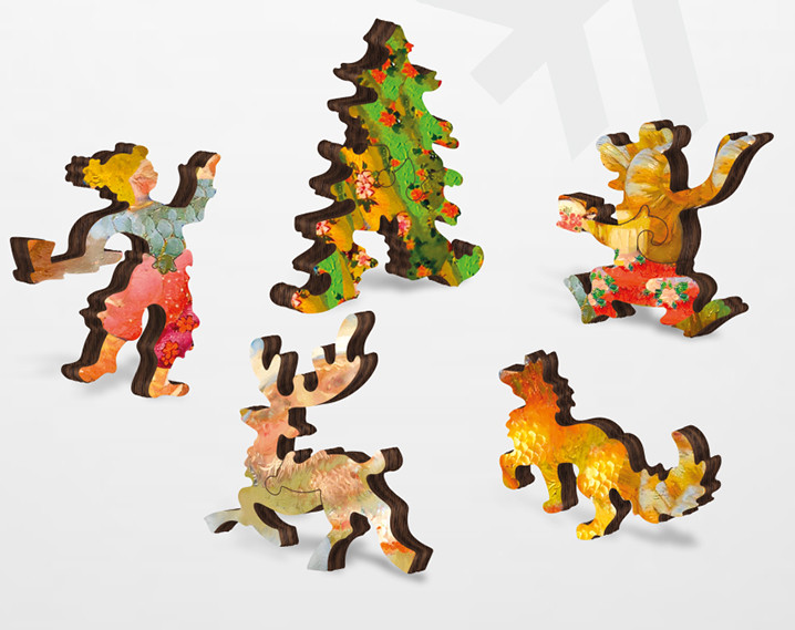 Wooden Puzzles:   .  