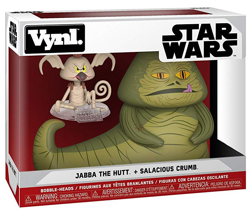  Funko Vynl: Star Wars  Jabba the Hutt + Salacious Crumb (2-Pack)