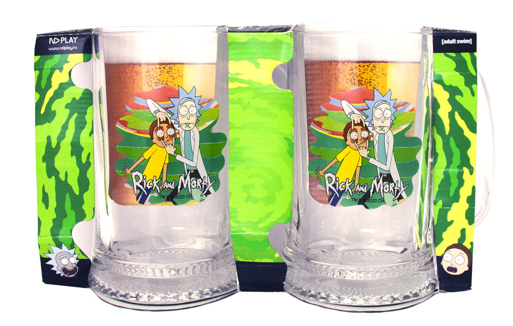 Набор кружек пивных Rick And Morty: Глаза (500мл) (2-Pack)
