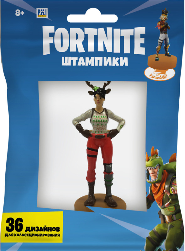 Фигурка-штамп Fortnite: Красноносый рейдер (7,5 см)
