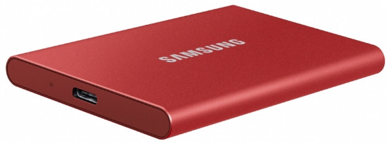 Твердотельный накопитель Samsung SSD T7 Touch 500GB USB Type-C (красный)