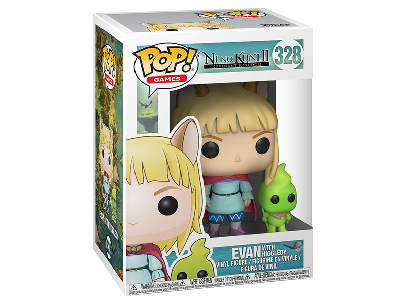 Фигурка Funko POP Games: Ni No Kuni II Revenant Kingdom – Evan With Higgledy (9,5 см)