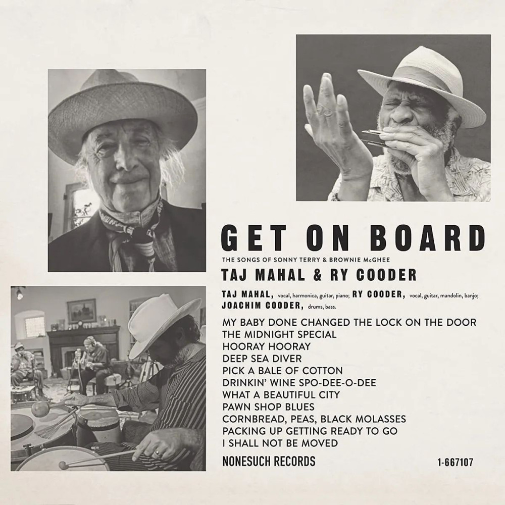 TAJ MAHAL & COODER RY  Get On Board  LP + ����� ��� ������� LP � ����������� 250�� �����