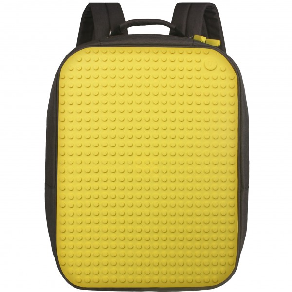 Большой пиксельный рюкзак с ортопедической спинкой (Canvas classic pixel Backpack) WY-A001 (Желтый)