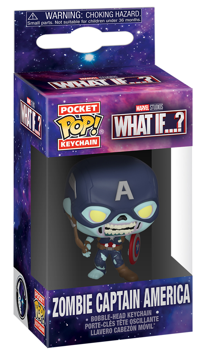 Брелок Funko POP Marvel: What If – Zombie Captain America