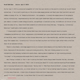 Brad Mehldau  Suite April 2020 (LP)