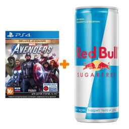 ����� �������� Marvel. ������� Deluxe [PS4, ������� ������] + ������� �������������� Red Bull ��� ������ 250��