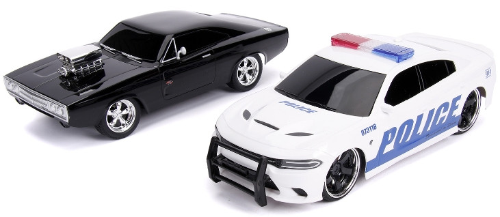 Набор машин на радиоуправлении The Fast & Furious: Dom's Dodge Charger + Dom's Dodge Charger Street Hellcat (масштаб 1:16) (2 шт.)