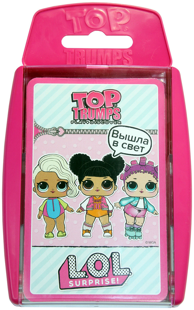 Настольная игра L.O.L. Surprise! Top Trumps + Шоколад Кэт 12 Для геймера 60г Набор
