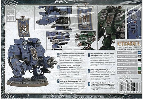 Набор миниатюр Warhammer 40,000. Space Marine Ironclad Dreadnought