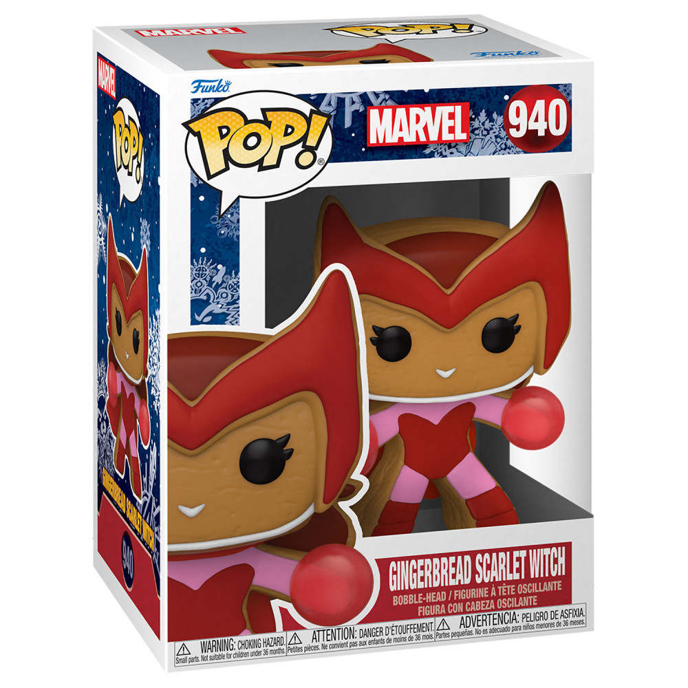 Фигурка Funko POP Marvel: Holiday – Gingerbread Scarlet Witch Bobble-Head (9,5 см)