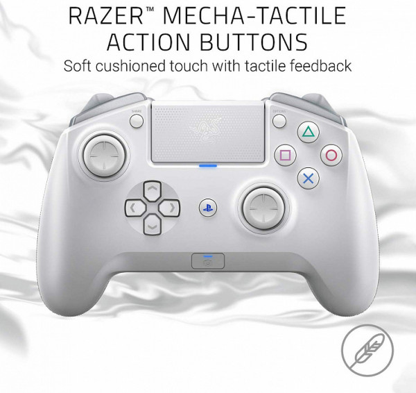 Геймпад Razer: Raiju Tournament Edition Mercury беспроводной игровой для PS4 / PC (RZ06-02610300-R3G1)