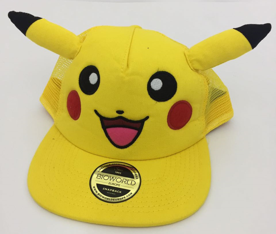 Бейсболка Pokemon. Pikachu with ears Snapback