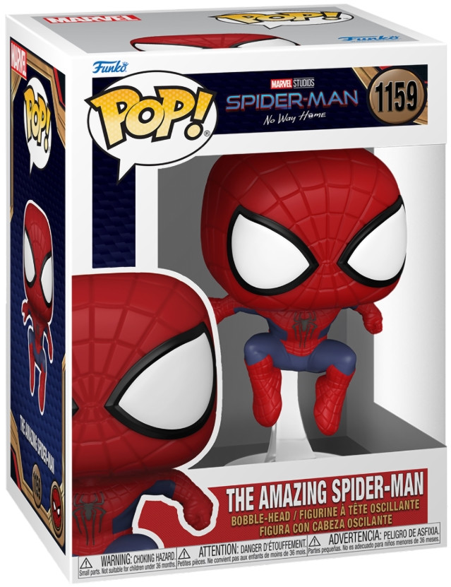  Funko POP Marvel: Spider-Man No Way Home  The Amazing Spider-Man Leaping Bobble-Head (9,5 )