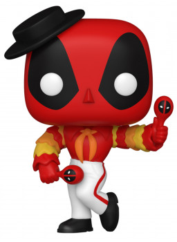  Funko POP Marvel: Deadpool 30th  Flamenco Deadpool Bobble-Head (9,5 )