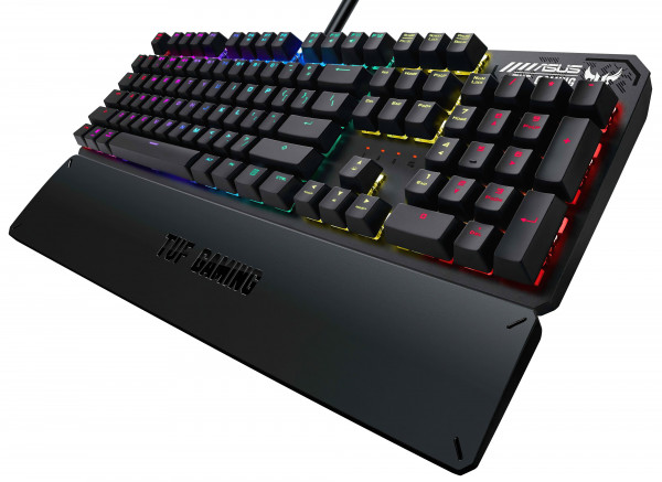 Клавиатура ASUS TUF Gaming K3 игровая для PC (черная) (90MP01Q1-BKRA00)
